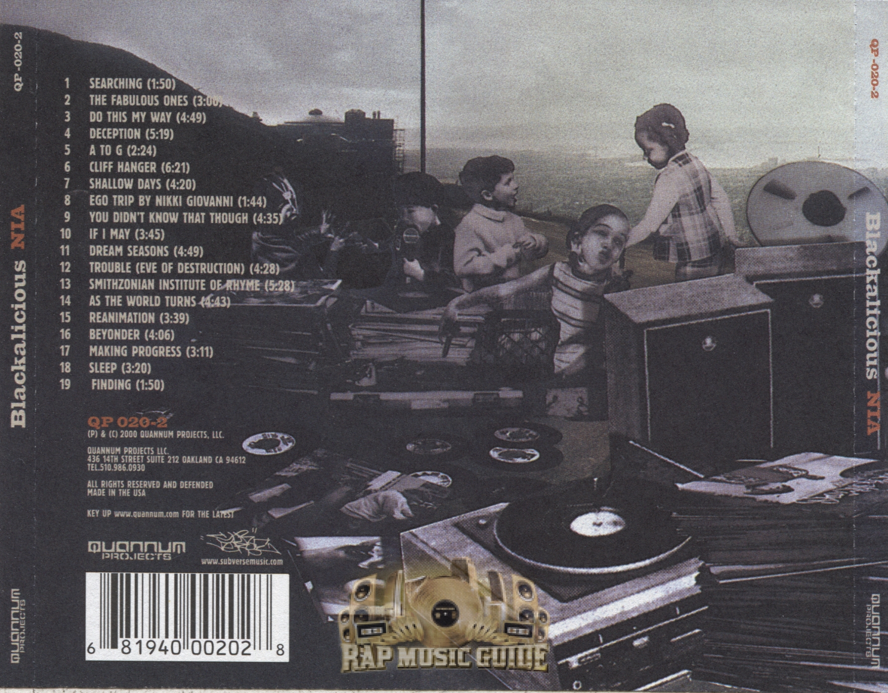 Blackalicious - NIA: CD | Rap Music Guide